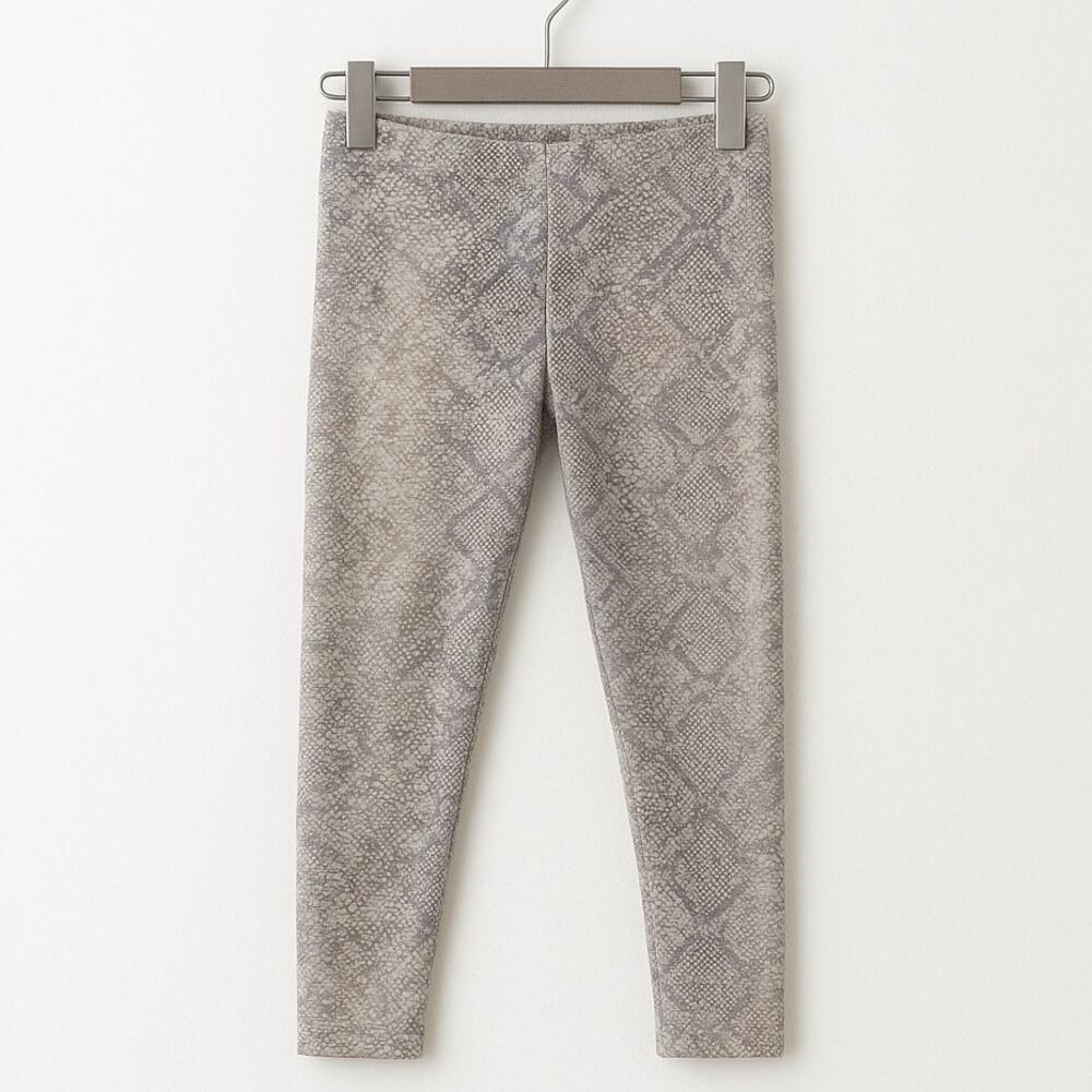 SPLENDID Gray Snake Print Stretch Waist Leggings